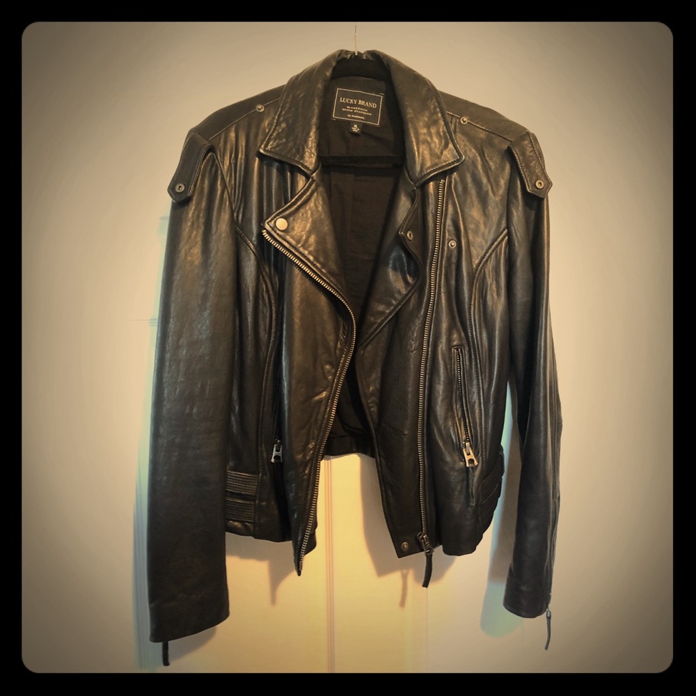 Lucky Brand Moto Leather Jacket